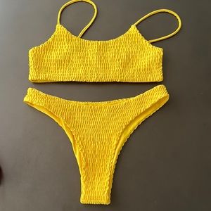 Yellow bikini